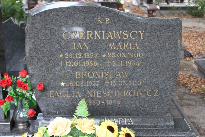 Grób Bronisław Czerniawski