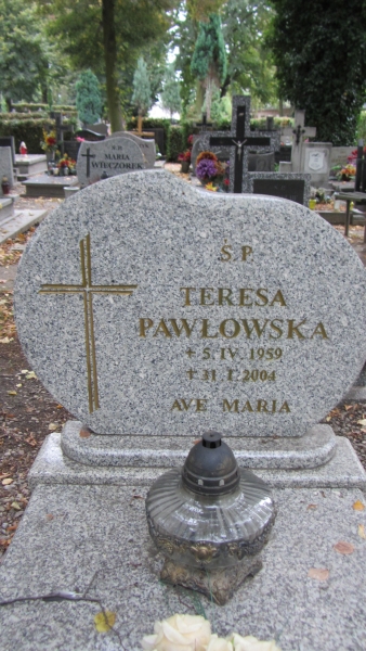 Teresa Pawłowska 1959 Myślibórz - Grobonet - Wyszukiwarka osób pochowanych