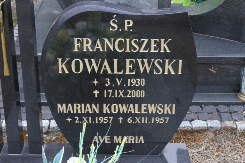 Franciszek Kowalewski 1930 Myślibórz - Grobonet - Wyszukiwarka osób pochowanych