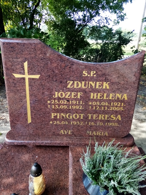 Helena Zdunek 1921 Myślibórz - Grobonet - Wyszukiwarka osób pochowanych