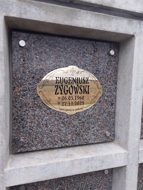Eugeniusz Zygowski 1960 Myślibórz - Grobonet - Wyszukiwarka osób pochowanych