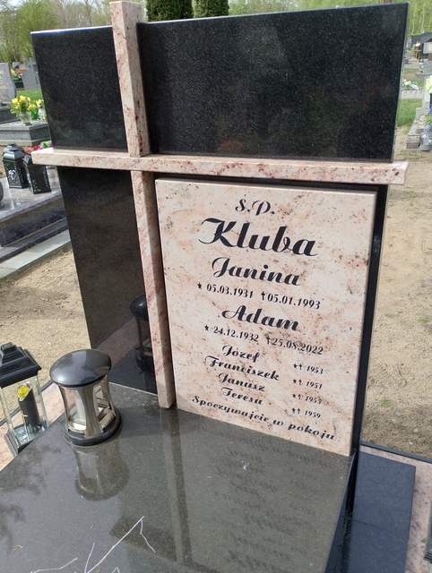 Janusz Kluba 1955 Myślibórz - Grobonet - Wyszukiwarka osób pochowanych