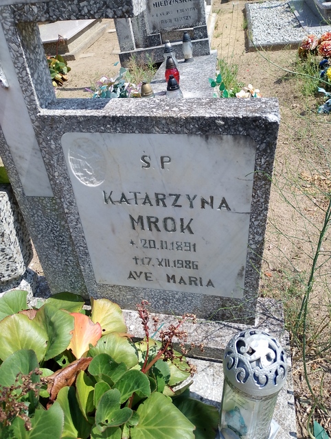 Katarzyna Mrok 1891 Myślibórz - Grobonet - Wyszukiwarka osób pochowanych